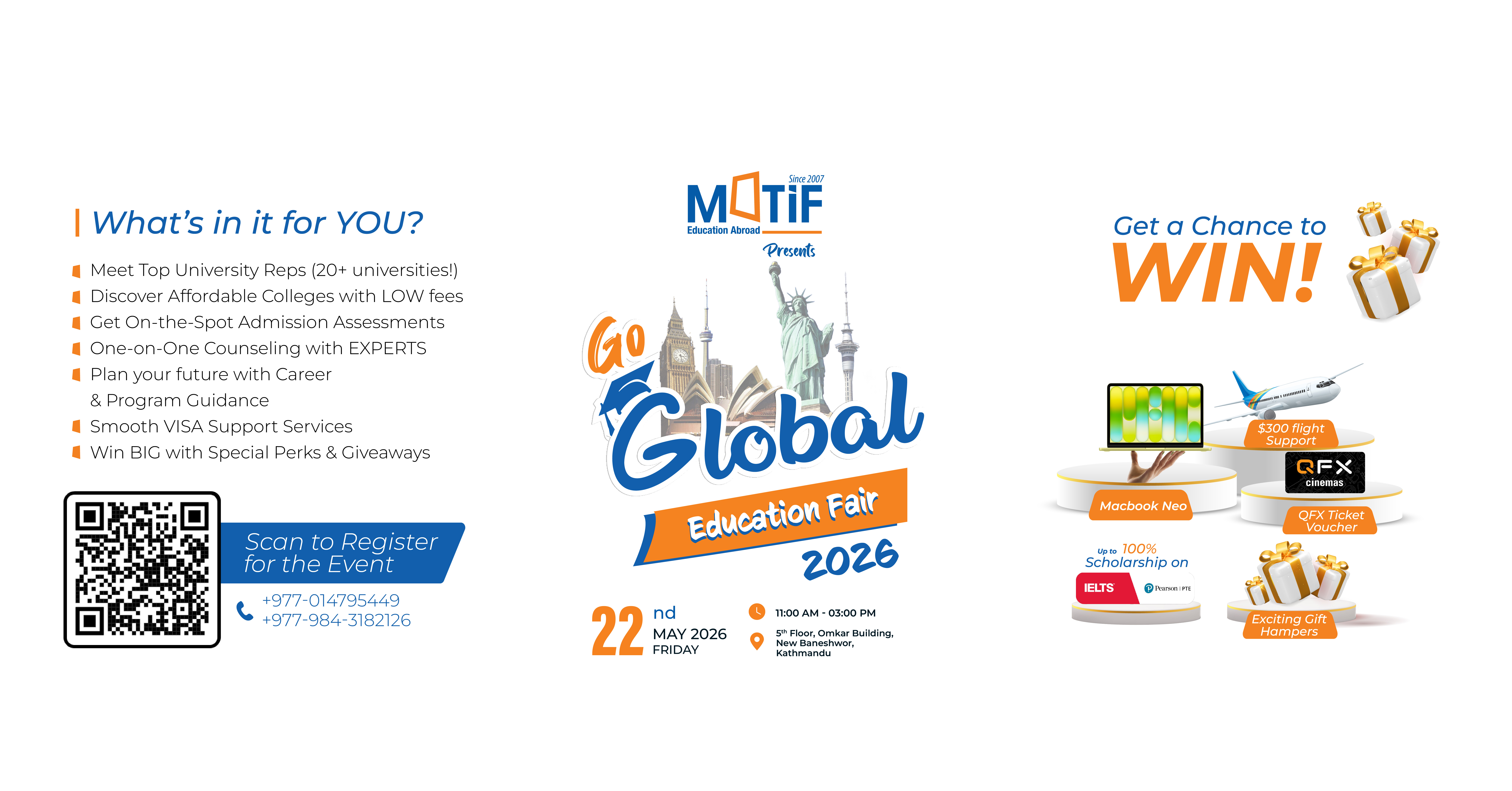 Go Global Education Fair 2026 – Event Details Banner